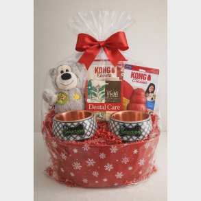 Samlede pakke med leget�j og snack